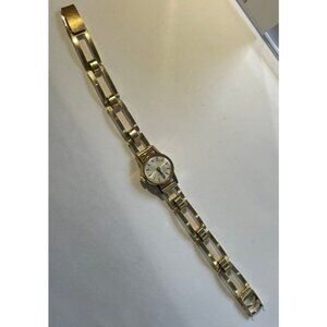 18K Gold Longines Woman's Wristwatch With 18K Gold Band